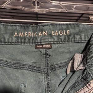 American Eagle Green Corduroys